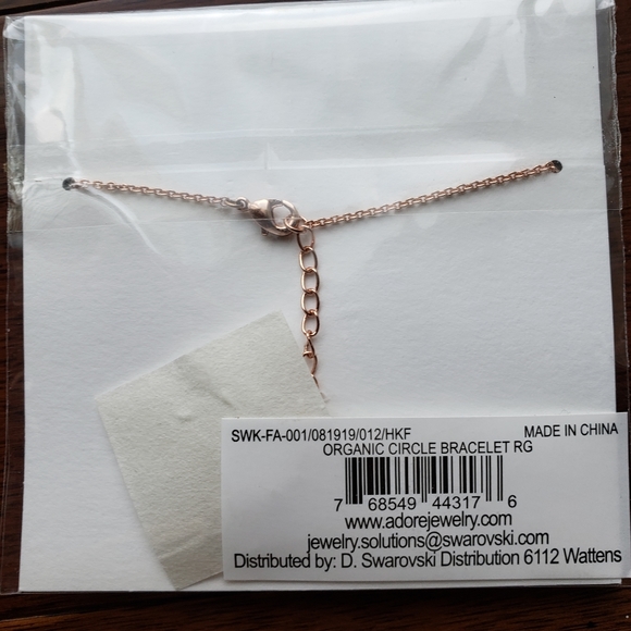 NWT Swarovski Adore Bracelet Rose Gold Plated - Picture 3 of 3